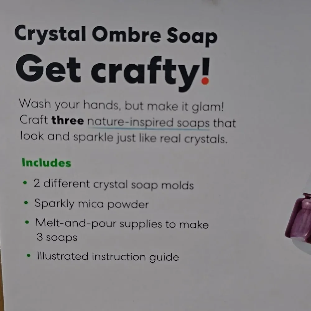 New KiwiCo Crystal Ombre Soapmaking: DIY Craft Activity Kit